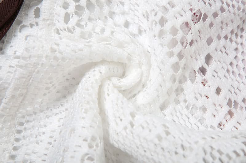 Autumn Bloom Halter Top: O-Ring Ruched Bust & Delicate Lace for Fall Nights