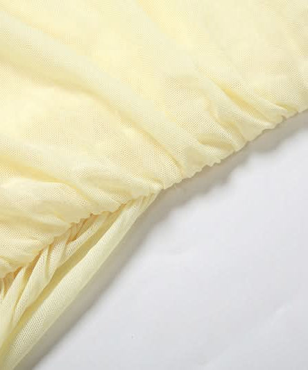 Goddess Chic: Ruched Bodycon Mini Dress with Detached Mesh Sleeves & Ethereal Drapes – Your Fall Party Essential