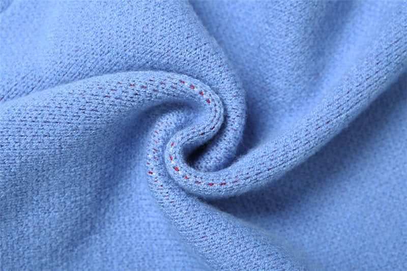 Cozy Fall Chic: Icelandic Flag Knit Halter Crop Top & Shorts Loungewear Set