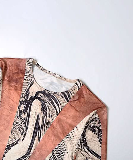 Fall Glam: Geometric Snake Print Long Sleeve Bodycon Jumpsuit - Perfect for Autumn Nights & Halloween