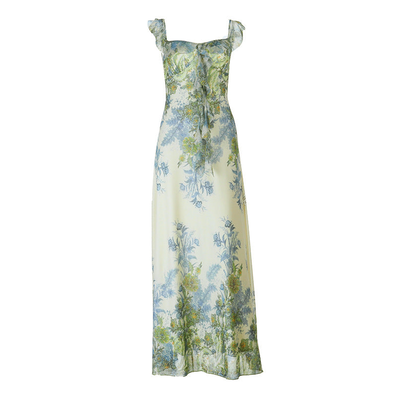 Enchanted Garden Floral Ruffle Maxi Dress - Your Fall Getaway & Transitional Style Essential