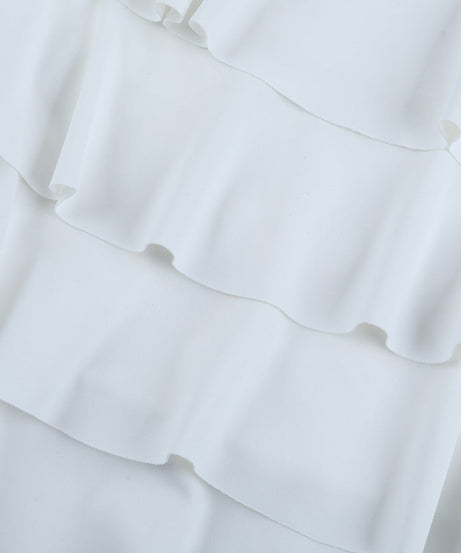 Effortless Fall Chic: Women's Long Sleeve Tiered Ruffle Mini Dress – Holiday Ready