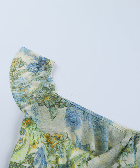 Enchanted Garden Floral Ruffle Maxi Dress - Your Fall Getaway & Transitional Style Essential