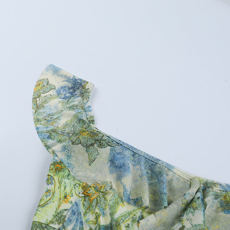 Enchanted Garden Floral Ruffle Maxi Dress - Your Fall Getaway & Transitional Style Essential