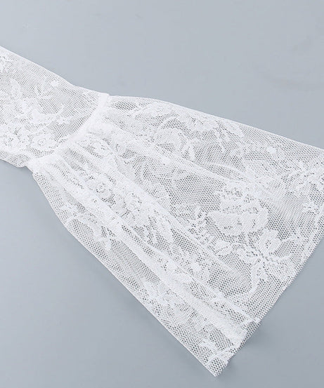 Whimsical White Lace Bell Sleeve Mini Dress | Your Fall & Holiday Party Essential