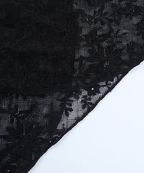 Enchanting Black Sheer Lace Sweetheart Top | Ruched Long Sleeve for Fall & Holiday Glam