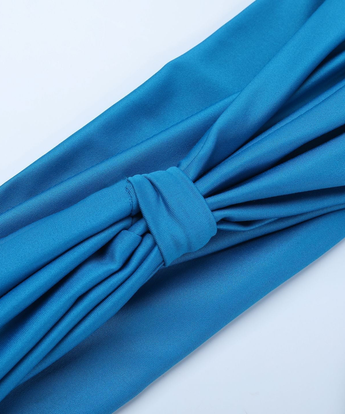 Electric Blue Halter Off-Shoulder Ruched Cutout Mini Dress – Your Fall Party & Night Out Essential