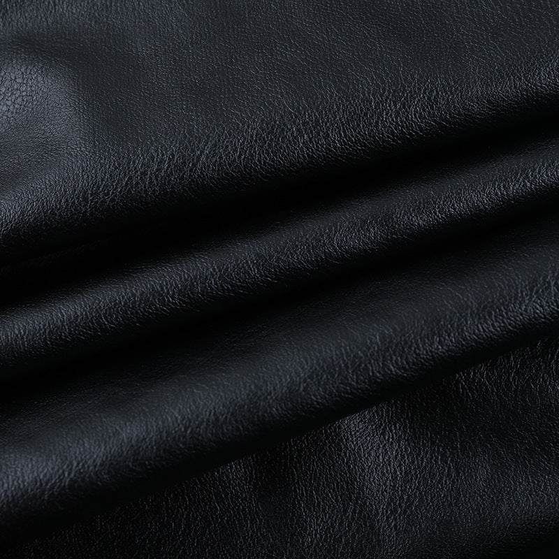 Women's Edgy Faux Leather Cropped Moto Jacket – Belted Fall Fashion Essential