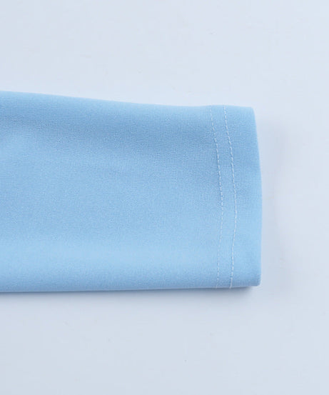 Dreamy Sky Blue Off-Shoulder Mini Dress - Long Sleeve Bodycon for Fall Parties & Date Nights