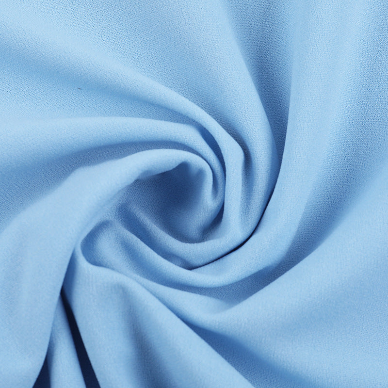 Dreamy Sky Blue Off-Shoulder Mini Dress - Long Sleeve Bodycon for Fall Parties & Date Nights