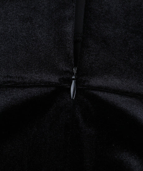 Chic Black Velvet & Feather Mini Dress - Your Holiday Party & NYE Showstopper