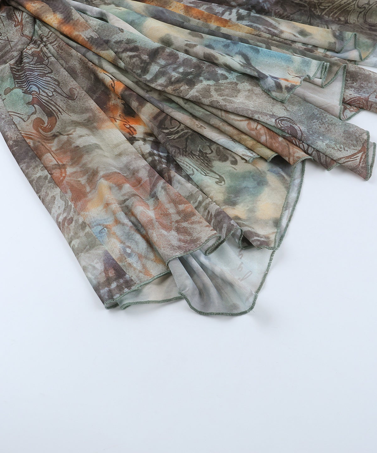 Autumn Whisper Halter Mini Dress: Boho-Chic Tie-Dye for Fall Nights & Vacation Escapes