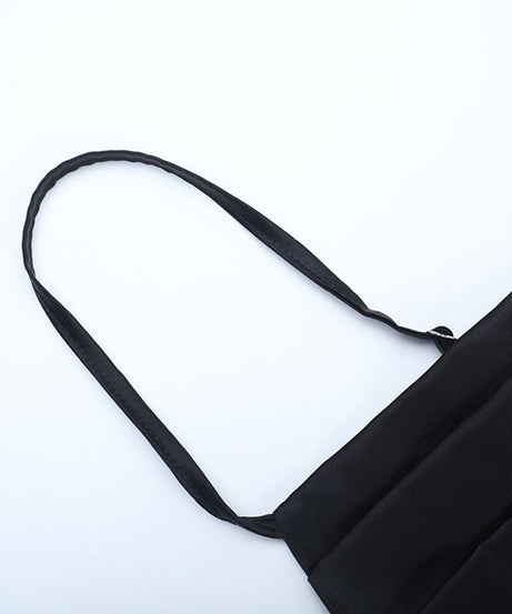 Effortlessly Chic Black Satin Slip Maxi Dress with High Slit & Ruching – Your Holiday Party & Special Occasion Essential