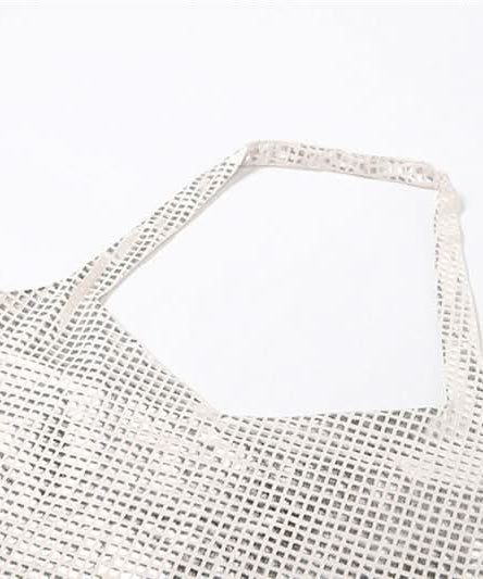 Dazzling Silver Grid Halter Mini Dress - Your Sparkle & Party Season Essential