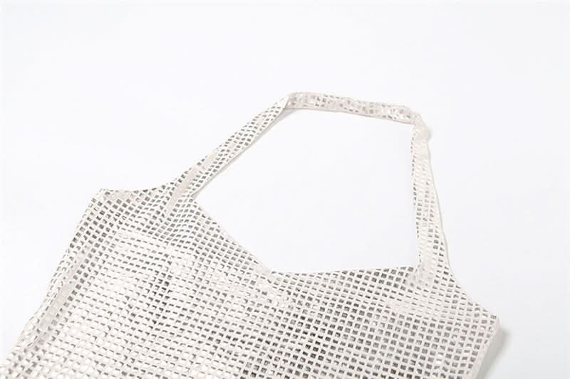 Dazzling Silver Grid Halter Mini Dress - Your Sparkle & Party Season Essential