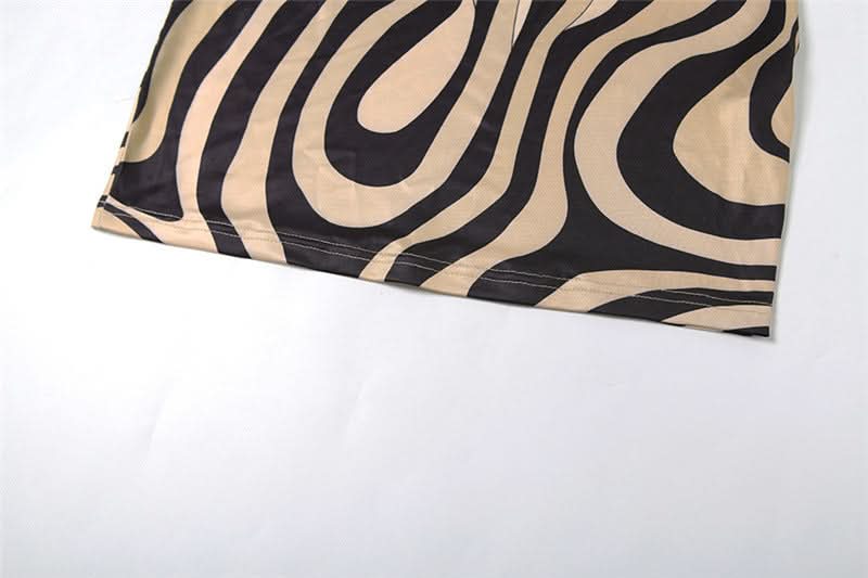 Groovy Swirl Print Square Neck Bodycon Mini Dress | Y2K Fall Party Chic