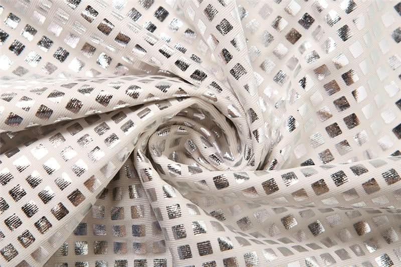 Dazzling Silver Grid Halter Mini Dress - Your Sparkle & Party Season Essential