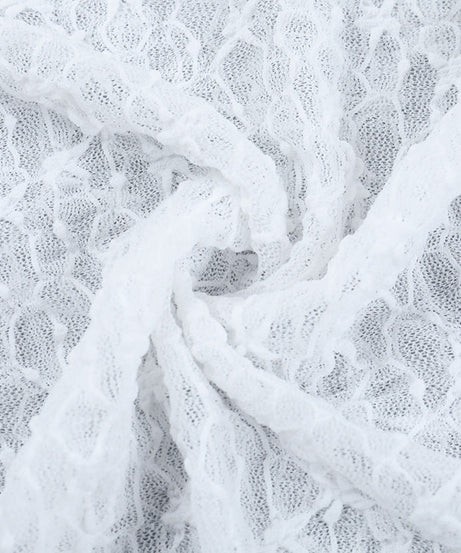 Chic Sheer Lace Long Sleeve Top - Elegant Fall Layering & Holiday Style