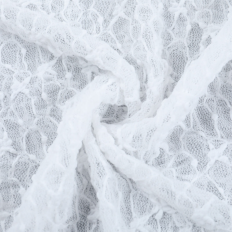 Chic Sheer Lace Long Sleeve Top - Elegant Fall Layering & Holiday Style