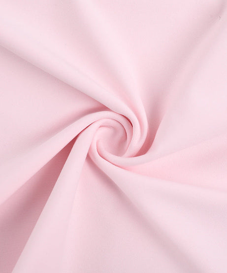 Blush Pink Ruched Bodycon Mini Dress - Long Sleeve Square Neck for Fall Nights Out