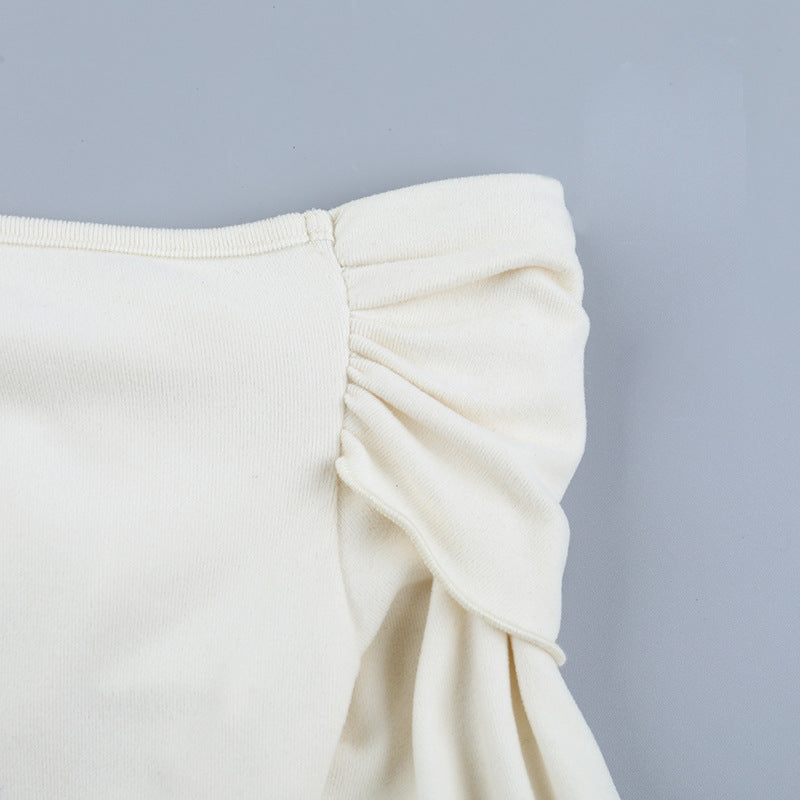 Effortless Chic: Ruched One-Shoulder Long Sleeve Top - Your Fall & Holiday Essential