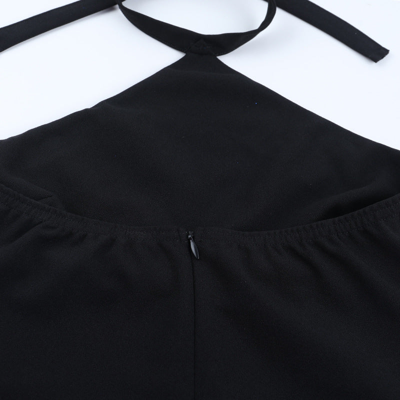 Glamorous Beaded Halter Neck Maxi Gown - Perfect for Holiday Galas & New Year's Eve