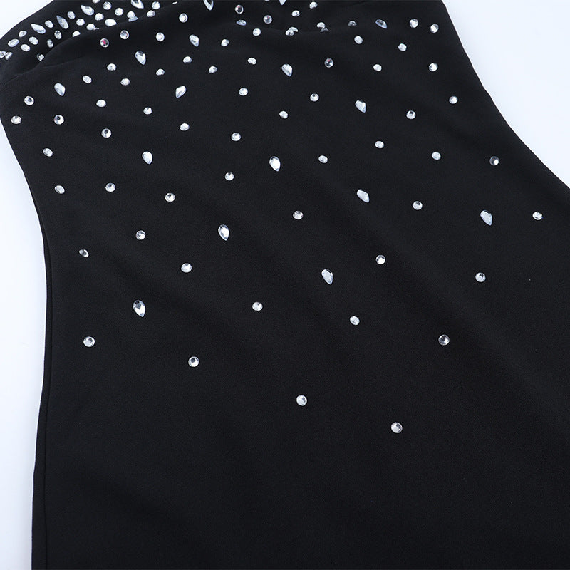 Glamorous Beaded Halter Neck Maxi Gown - Perfect for Holiday Galas & New Year's Eve