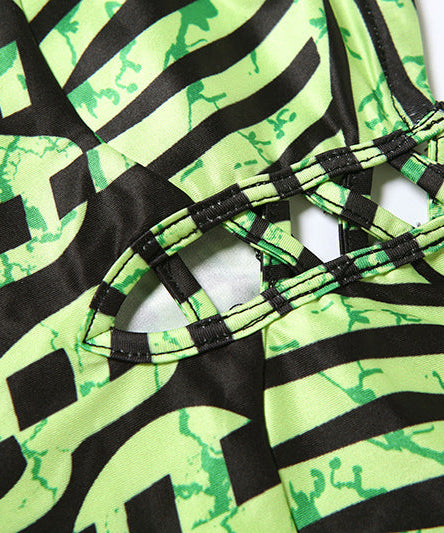 Serpent Chic Strapless Bodycon Mini Dress with Dramatic Tail – Your Fierce Fall & Halloween Statement