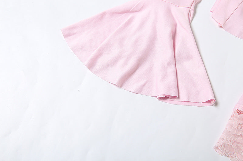 Romantic Off-Shoulder Ruffle Bodysuit | Peplum & Bell Sleeves - Fall & Holiday Chic