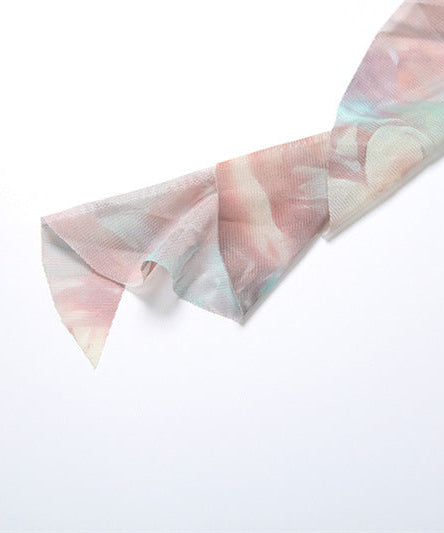 Heavenly Cherub Print Mesh Mini Dress - Off-Shoulder Ruched Bodycon for Fall Nights Out