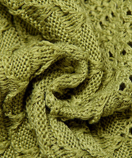 Chic Lime Green Knit Halter Mini Dress - Fall Party & Getaway Essential