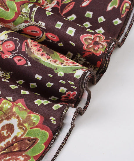 Vibrant Paisley Beaded Halter Mini Dress – Chic Fall Style & Party Ready