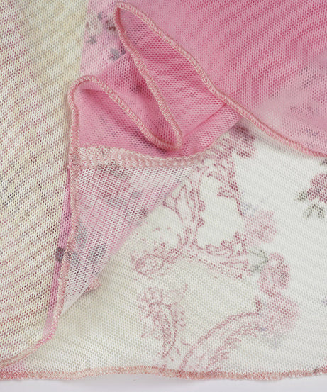 Dreamy Pink Floral Babydoll Nightie | Soft Lace Trim Loungewear Dress for Cozy Fall Evenings