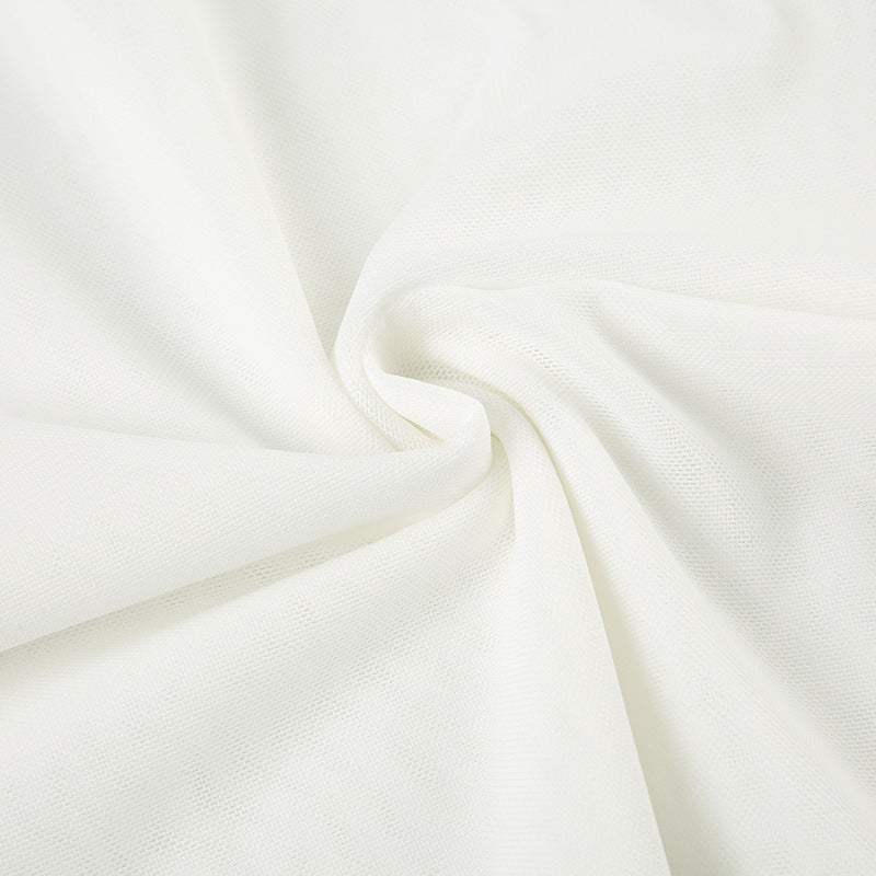 Ethereal Ruffle Flare Pants - Dreamy White Wide-Leg Trousers for Elevated Style