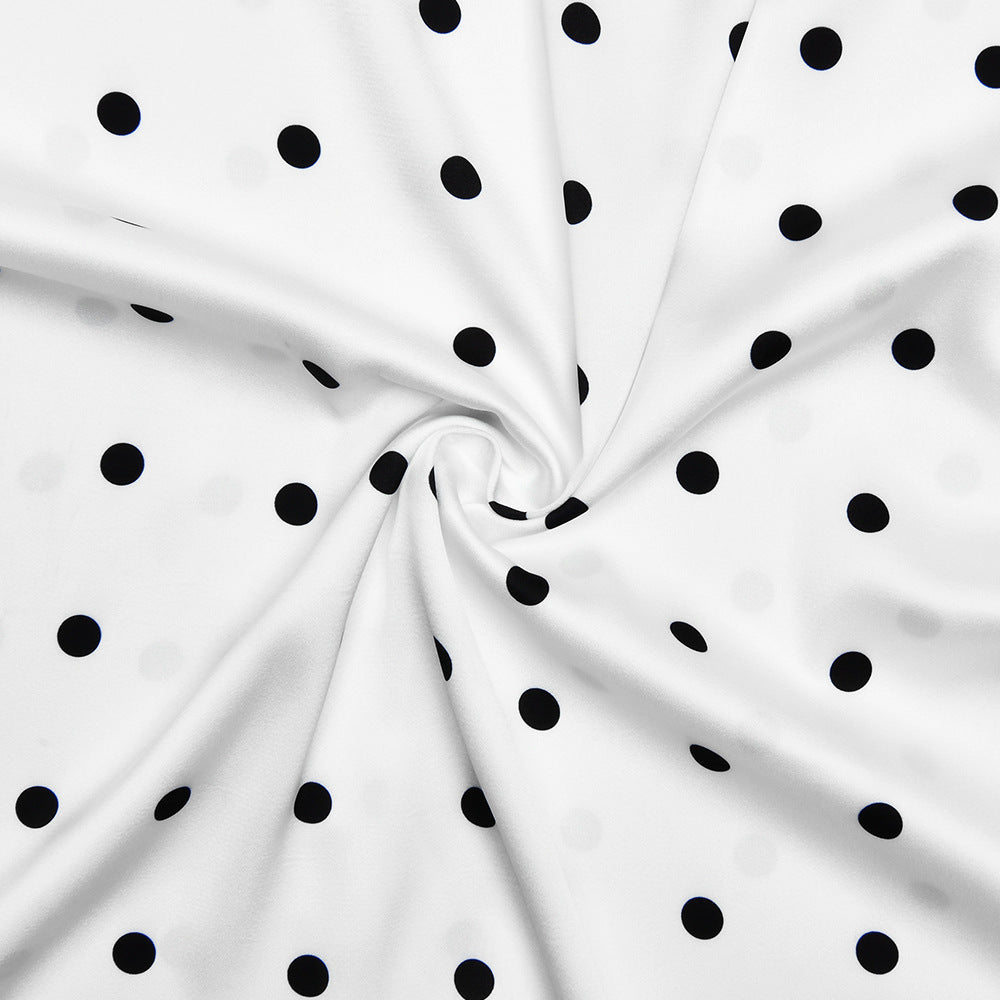 Retro Chic Polka Dot Maxi Dress with Sweet Bow - Timeless Style for Fall & Beyond