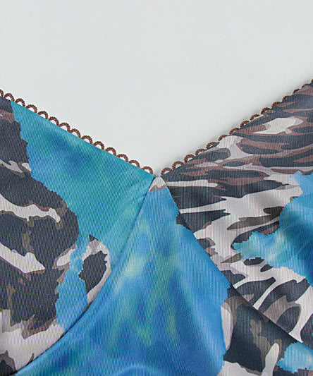 Vibrant Blue Floral & Leopard Print Maxi Dress - Your Chic Fall Getaway Essential