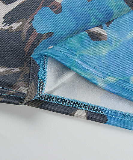 Vibrant Blue Floral & Leopard Print Maxi Dress - Your Chic Fall Getaway Essential