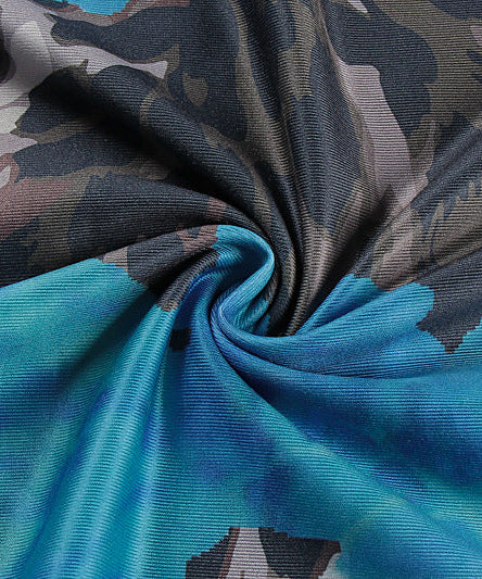 Vibrant Blue Floral & Leopard Print Maxi Dress - Your Chic Fall Getaway Essential