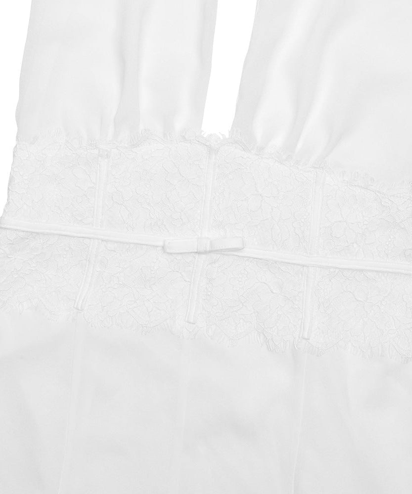 Golden Hour Glow Halter Mini Dress | Deep V-Neck & Delicate Lace for Effortless Chic