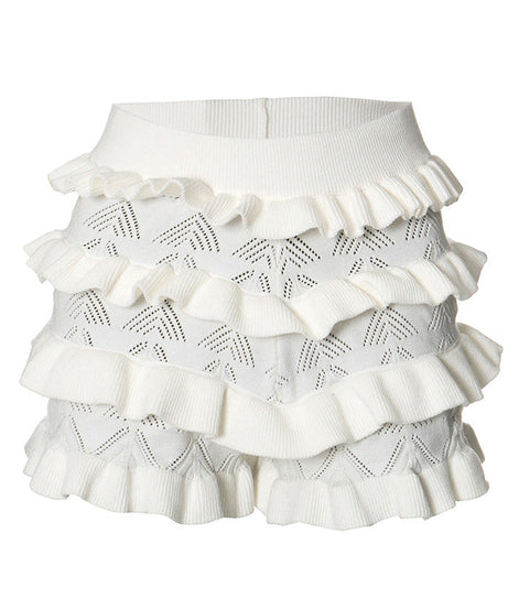 Coastal Chic Ruffle Knit Shorts for Women - Your Perfect Fall Getaway & Resort Essential