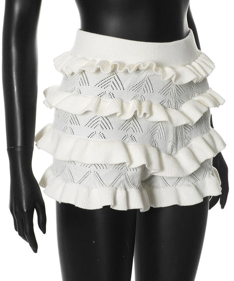 Coastal Chic Ruffle Knit Shorts for Women - Your Perfect Fall Getaway & Resort Essential