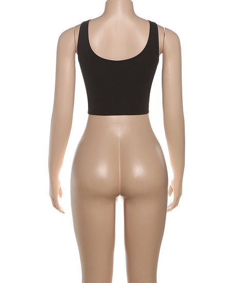 Fierce Red Faux Leather Lace-Up Corset Top - Fall Party & Halloween Statement