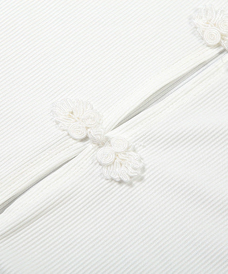 Luxe Ribbed Knit Long Sleeve Top & Maxi Skirt Set - Effortless Fall/Winter White Co-ord