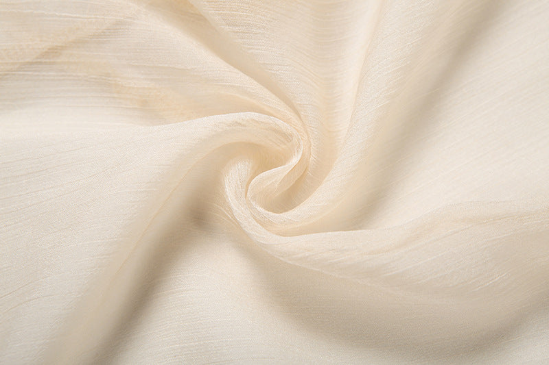 Boho Chic Sheer Ruffle Blouse - Flowy Tiered Bell Sleeve Top for Fall