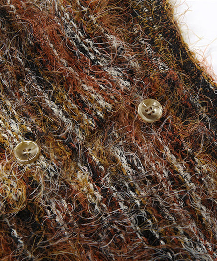 Cozy Autumn Chic: Women's Fuzzy Knit Two-Piece Mini Skirt Set | Effortless Fall Style