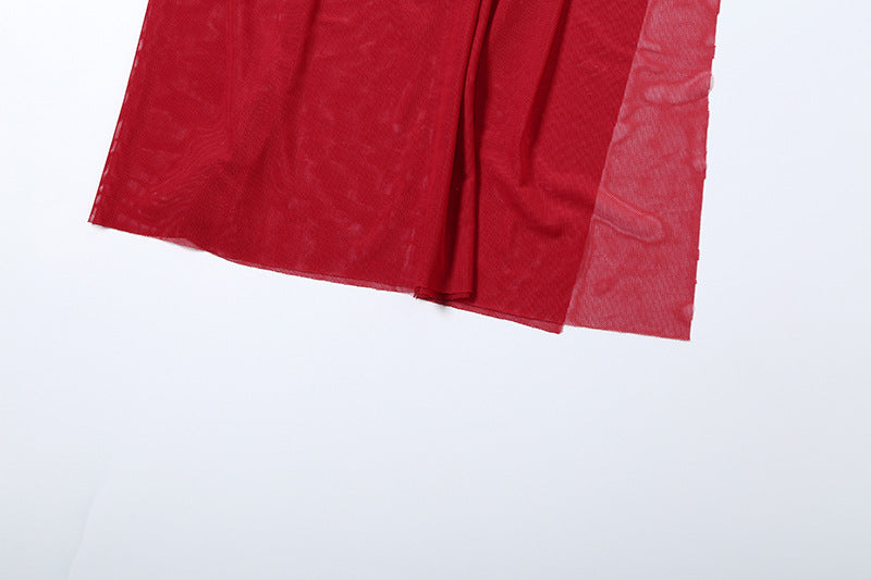 The Iconic Red Draped Asymmetric Statement Top – Your Fall & Holiday Event Must-Have