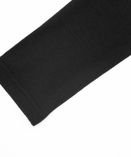 Glam Black Faux Fur Trim Long Sleeve Top - Chic Tie-Front Fall & Holiday Style