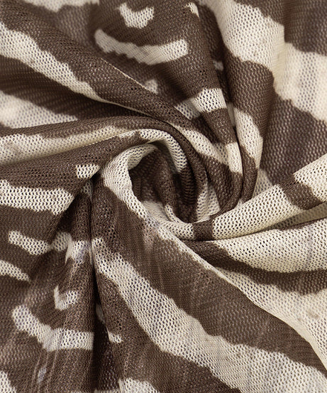 Untamed Chic! Women's Sheer Zebra Print Mesh Long Sleeve Top - Fall 2025 Fashion Essential