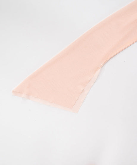 Blush Allure One-Shoulder Mesh Top | Asymmetrical Chic for Fall Evenings