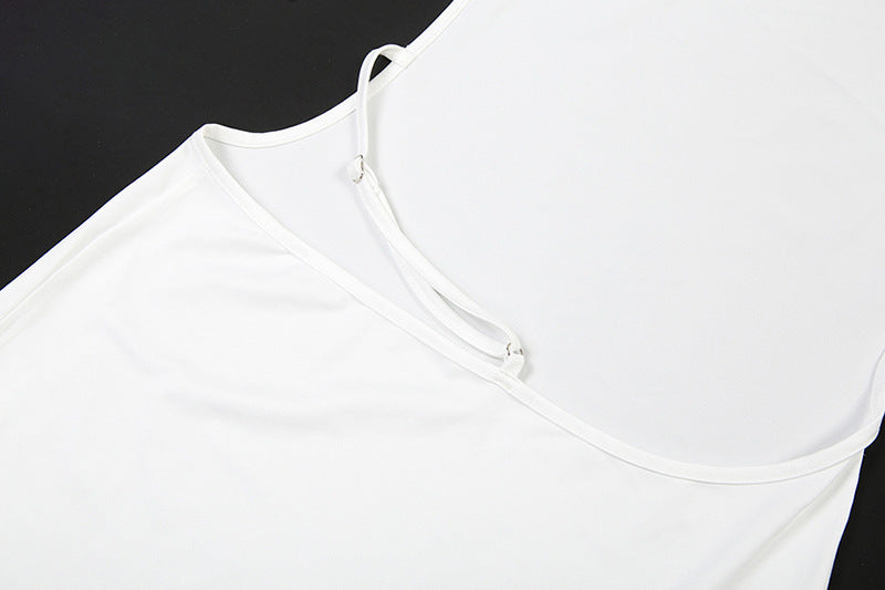 Sleek White Long Sleeve Backless Maxi Dress - Fall & Winter's Essential Chic Statement